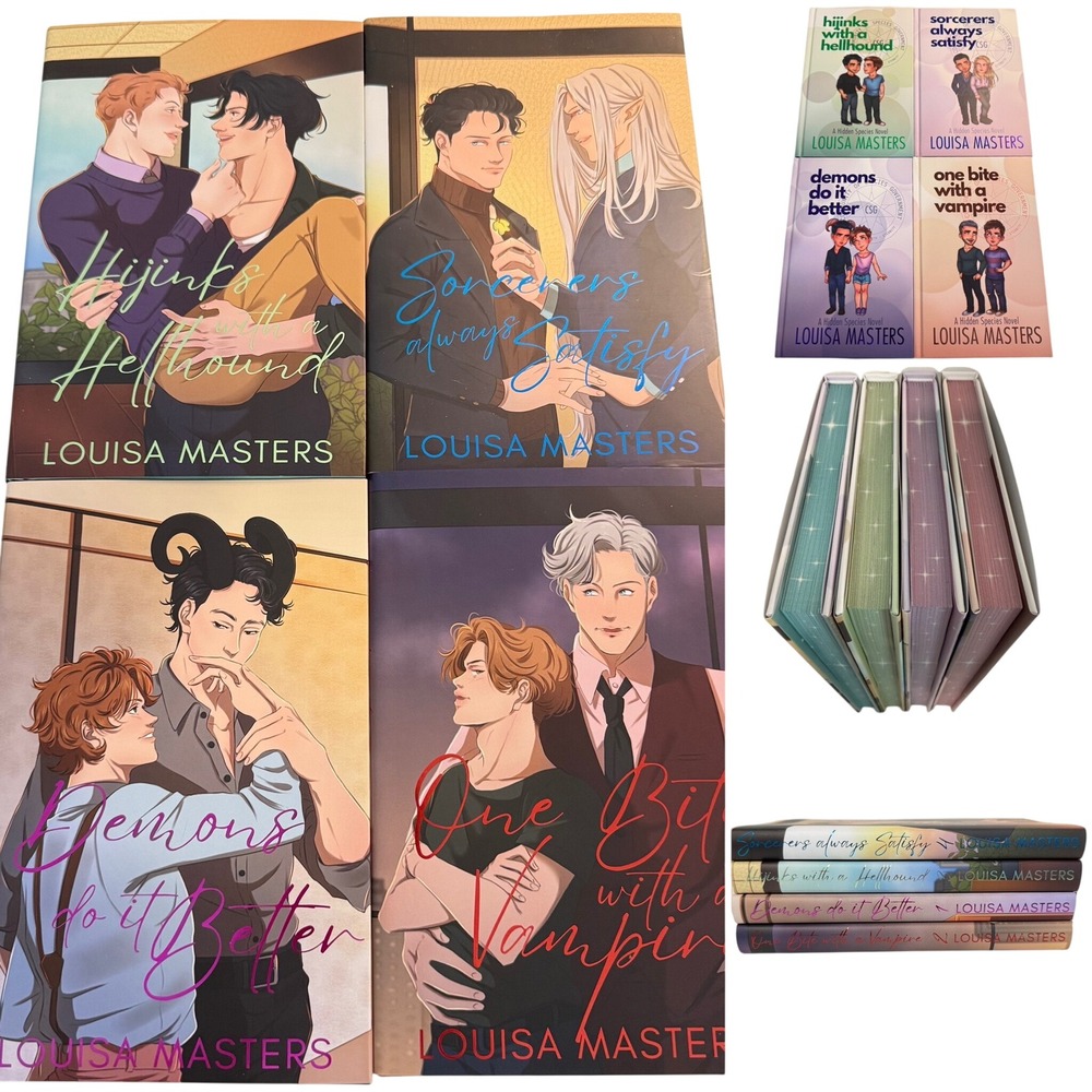 4 Louisa Masters Hidden Species Hardcover Special Edition Books MM Romance NEW